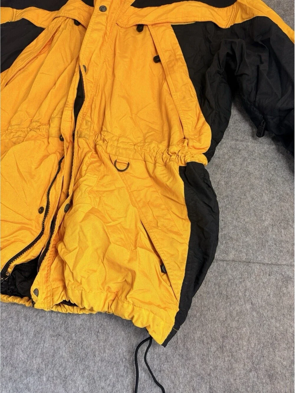 The North Face Extreme Light Jacket Mens XL Yellow with Collar/Hood